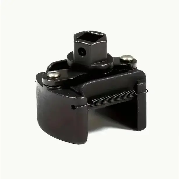 Multi-Purpose Ratchet High Carbon Steel Oil Filter Wrench - Heavy-Duty, Adjustable, 60-80mm, 1/2" Drive, Self-Locking Grip Spurtar Tool for Automotive Engine Bay Repairs, Golf Vehicle Maintenance