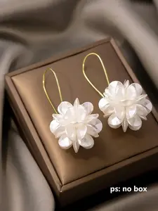 Elegant Flower Design Dangle Earrings (1 Pair), Fashion Jewelry for Party & Daily Wear, Trendy Versatile & Exquisite Jewelry for Birthday Gifts, Statement Earrings