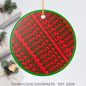 FDT Fuck Donald Trump Red Ceramic Ornament