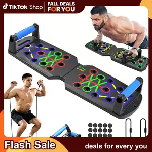 Push-up Board, 1 Set Push-up Training Board, Home Push-up Training Board, Pull bar, Chest Muscle, Abdominal Muscle Training Equipment for Men & Women, push board, Fitness Enthusiasts, Upper Body Strength, Portable Design Outdoorfun