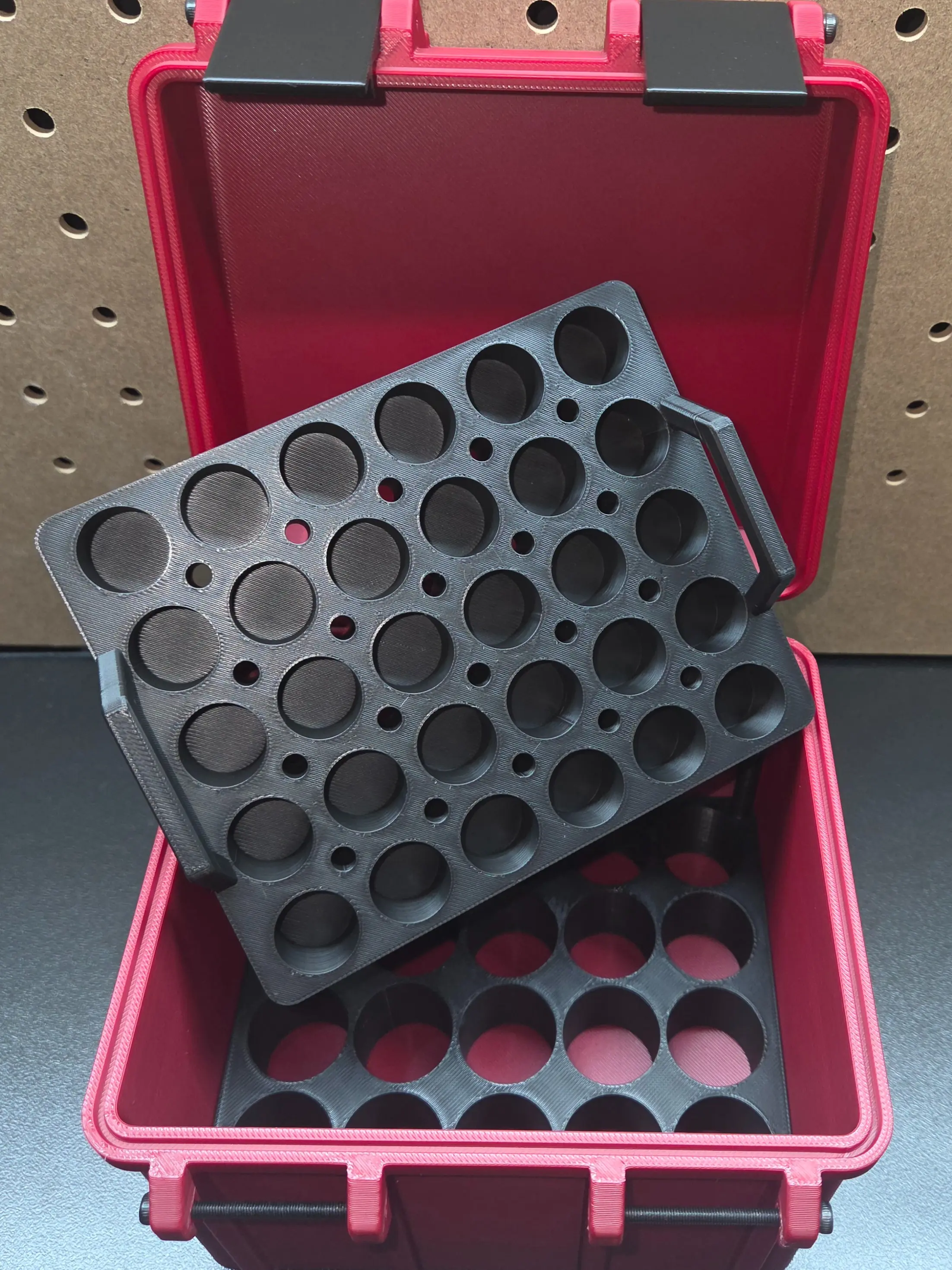 Modern Rectangle Organiser - Stackable Home Storage Box, Fits 20x10ml Vials, 30x3ml Vials, Home Supplies Organizer