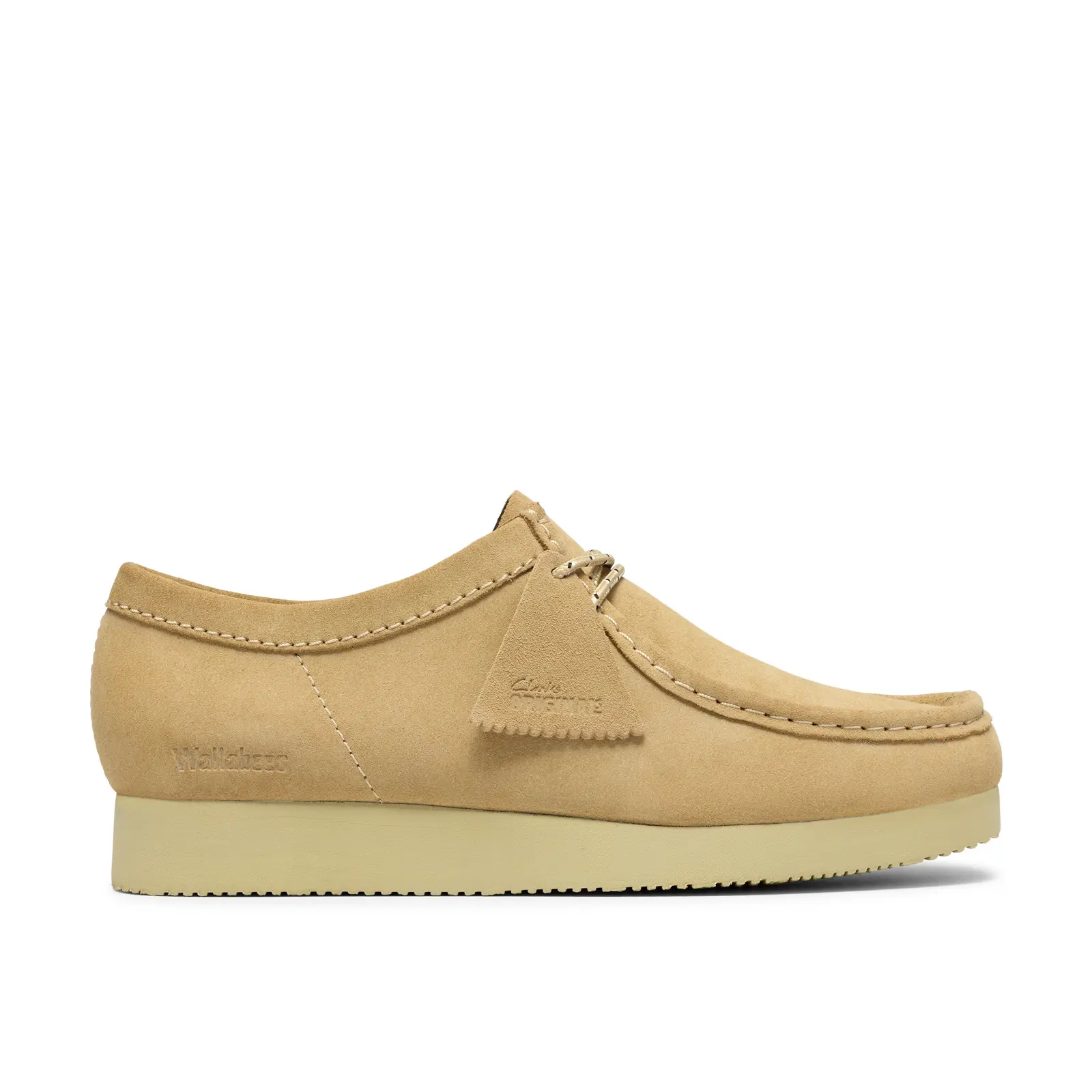 Clarks Wallabee Lite 26327369 Mens Beige Oxfords & Lace Ups Casual Shoes