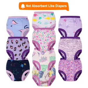 10-Pack Soft Cotton Potty Training Pants – Washable and Comfortable Training Underwear for Toddlers, Perfect for Boys and Girls