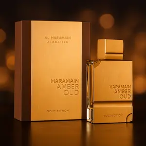 Al Haramain Amber Oud Gold Edition 60ml - Premium Fragrance from Al Haramain Perfumes with Bergamot & Amber Notes for Daily Use or Travel