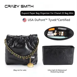 CRAZYSMITH Dupont Paper Inner Bag For 22Bag Handbag Organizer Insert Storage Bag Liner Bag Support Shaper Bag Accessories