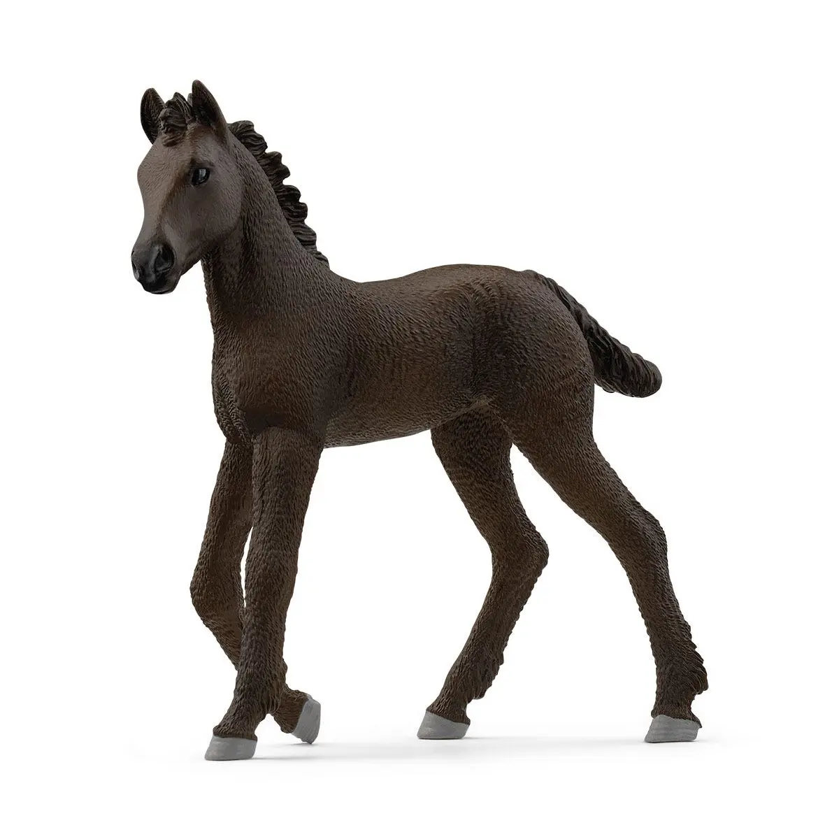 Schleich Friesian Foal Horse Figurine - Hand-Painted Collectable Toy, Realistic Toy Horse Figurine for Girls and Boys, Pony Figures for Girls and Boys, Kids Ages 5+
