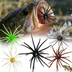 Floating Soft Sea Urchin Fishing Lures - Lifelike Realistic Bait for Freshwater Saltwater Bass Trout, Durable Lures for Lake River Shore Fishing