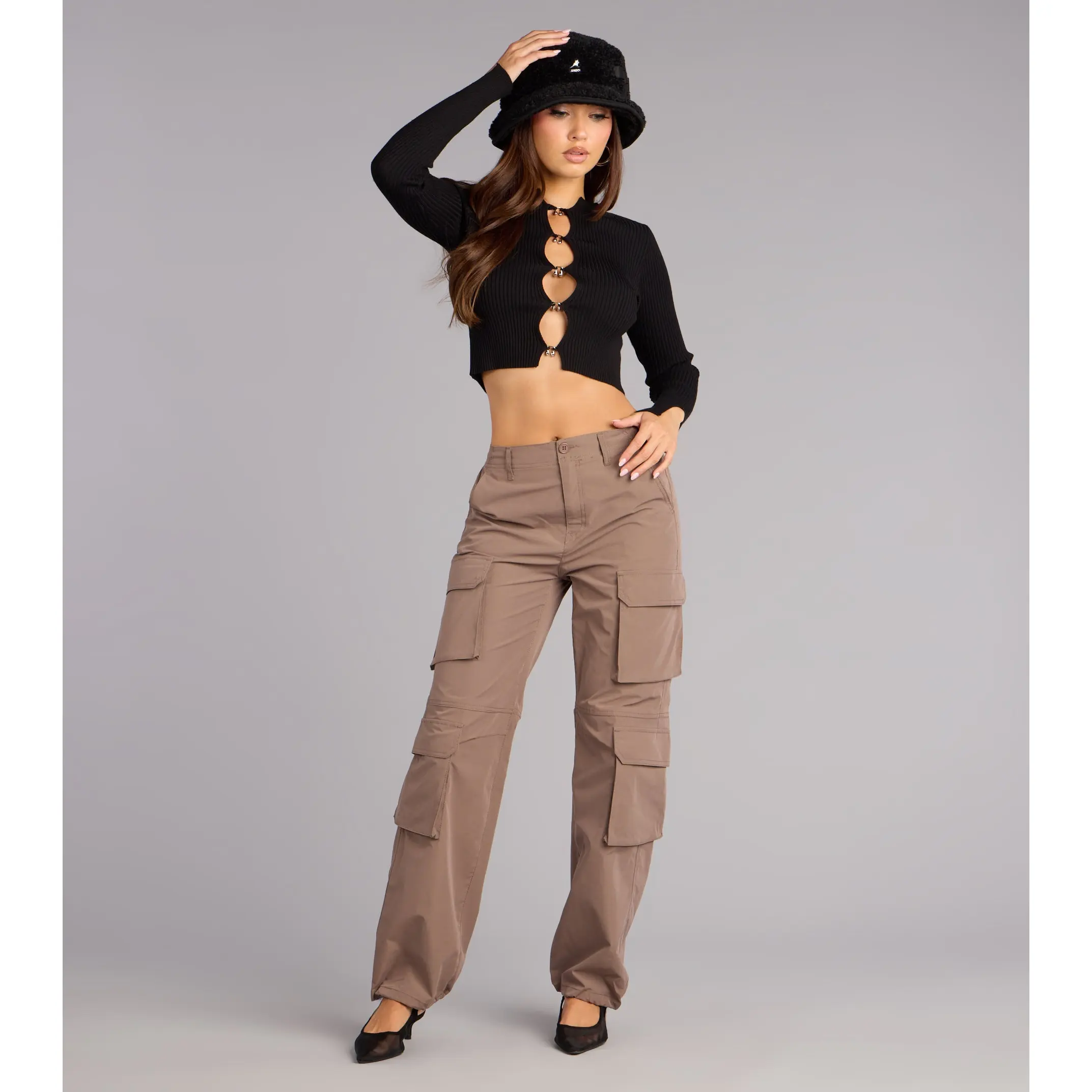 Out For The Day High-Rise Cargo Pants
