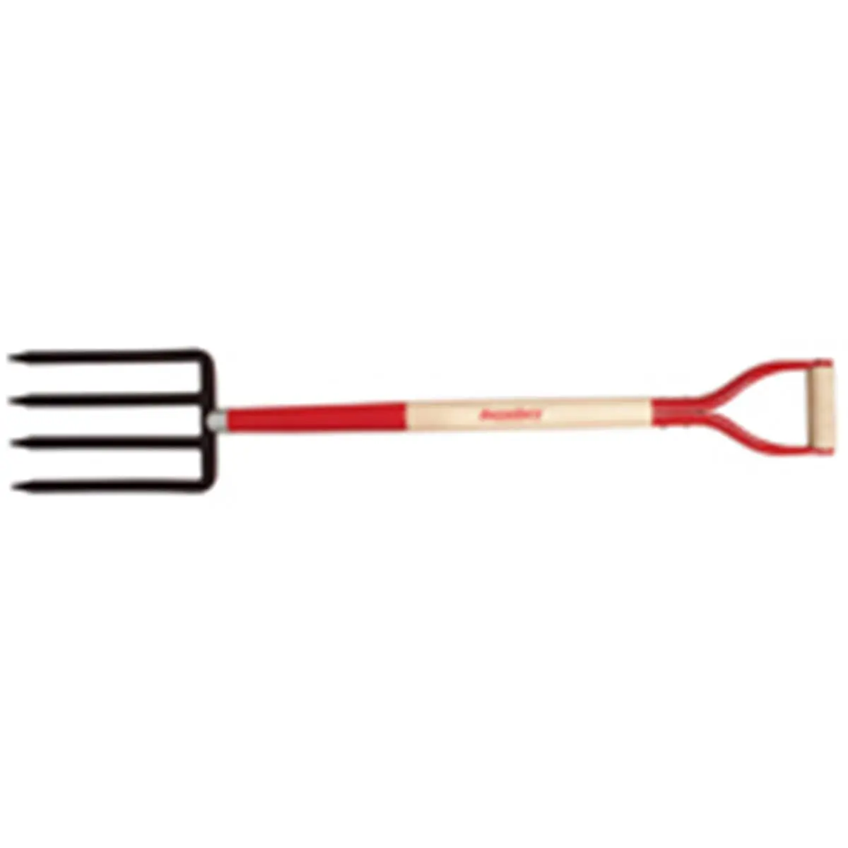Ames True Temper 72103-SALD 4-Tine Gardening Spading Fork, 7x11 in Steel Head, Ash Wood Grip Fork Handle for Soil Aeration