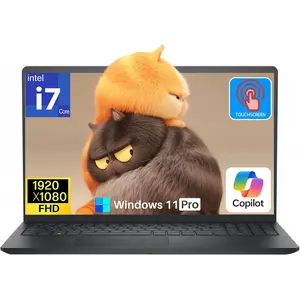Dell 15 DC15250 Touchscreen Laptop, Windows 11 Pro, Intel 10-Core i7-1355U(up to 5.0GHz), 16GB RAM, 1TB SSD, 15.6" FHD Anti-Glare Touch Screen, Intel UHD Graphics, Copilot AI, Wi-Fi 6, for Business