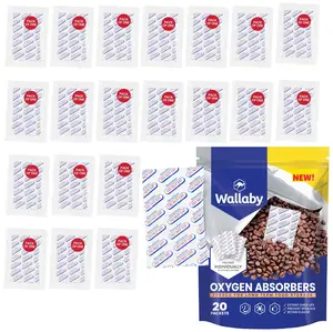 Wallaby 2000cc Oxygen Absorbers for Mylar Bags (20 Count) Long Term Food Storage