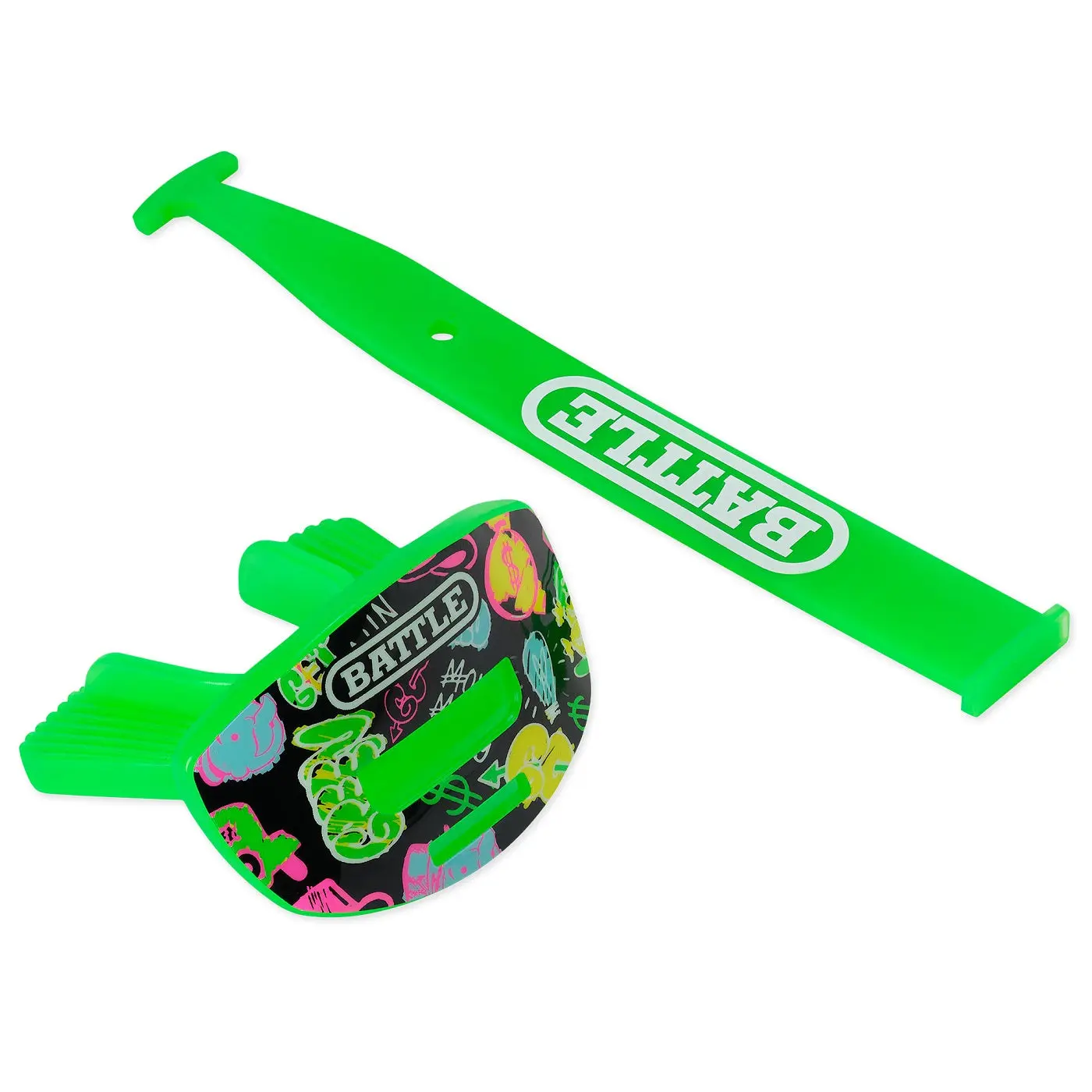 Battle Sports Speed X Football Mouthguard, Monopoly Street Art Edition | Interchangeable Thick Strap for Tackle, Flag Football & 7v7 Leagues, Extra Strap Availability, Fast Installation Design, Increased Airflow, Comfortable During Play, Adults