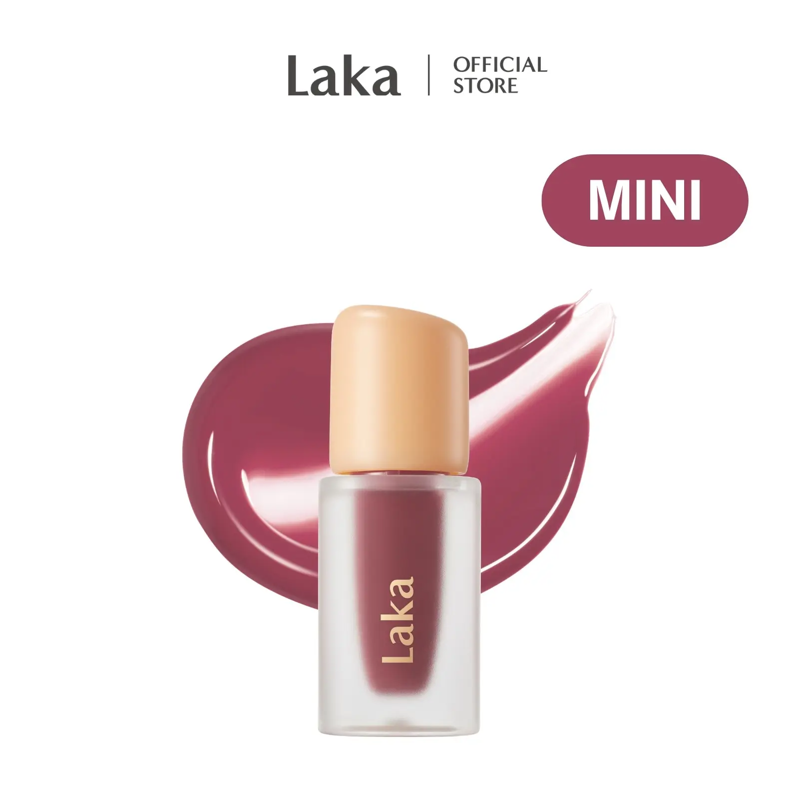 [Laka] Mini Fruity Glam Tint — Glossy Lip Tint with a Lightweight, Non-Sticky Feel, 99 Shades