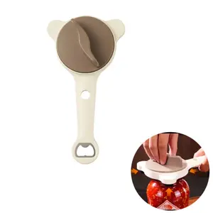 Strain-Free Gripper Jar and Bottle Opener, 4-in-1 Multi-Purpose Cap & Lid Opener for Kitchen Utensils, Non-Slip Easy Open Tool