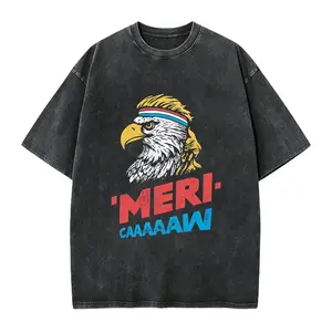 Meri-caaaaaw - Unisex T-Shirt - Funny 4th of July Merica Eagle