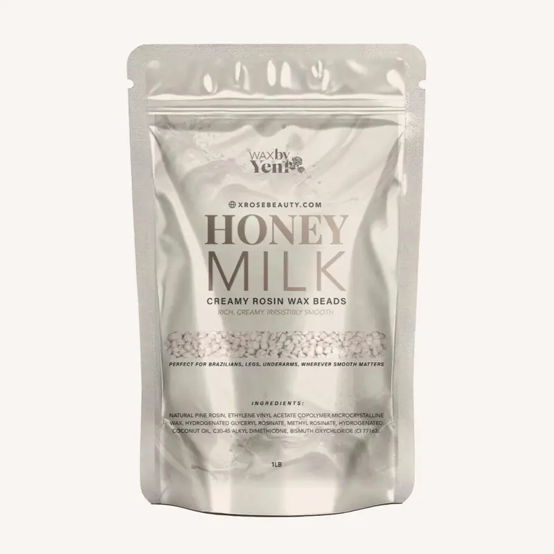 WaxbyYeni Honey Milk Creamy Rosin Wax Beads, Fragranced Body Care Waxing Product for Smooth, Flawless Results