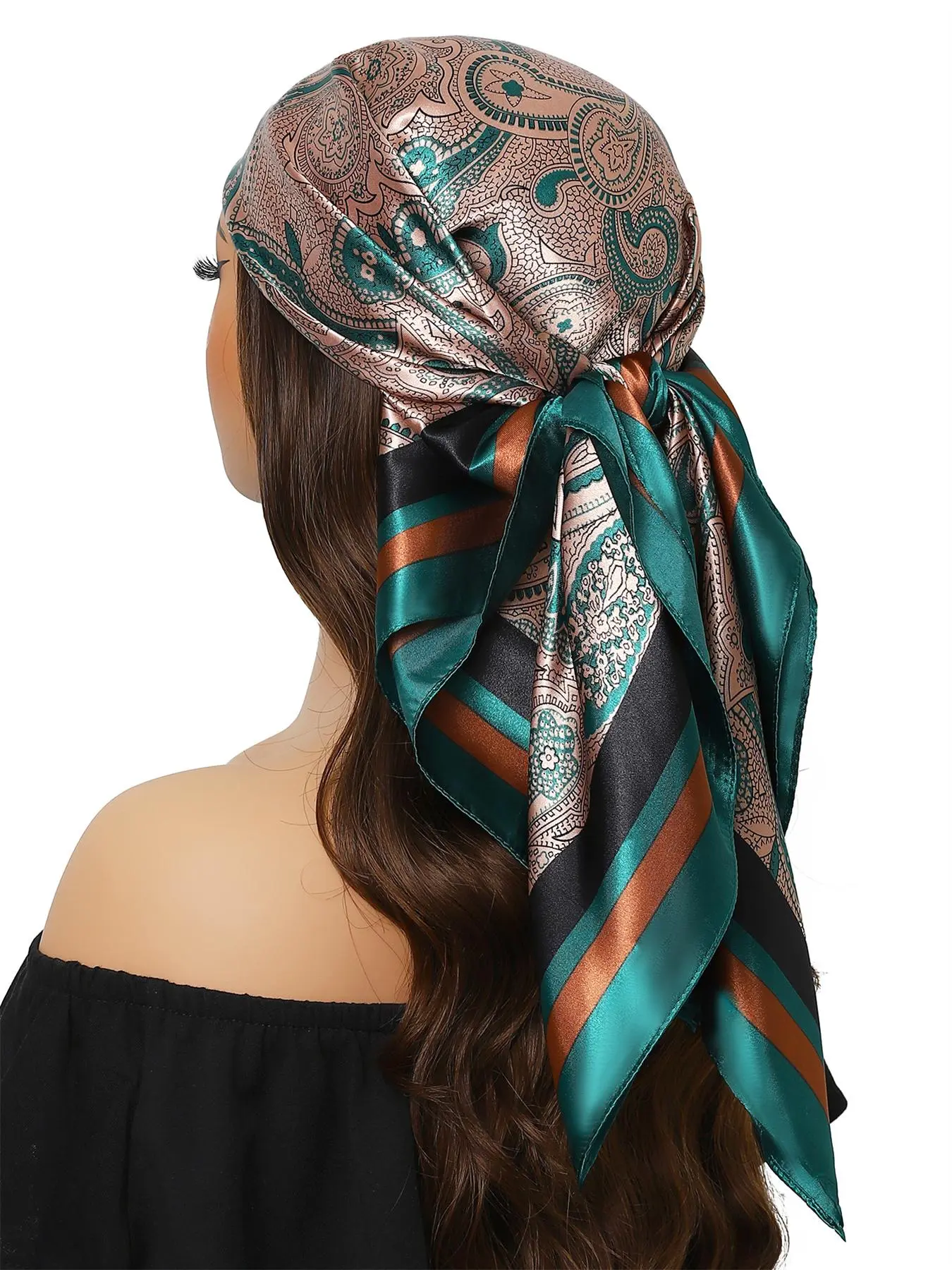 Women's Elegant Paisley Print   Scarf, Casual Versatile Scarf for Daily Wear, Fashion Accessories for Women & Girls, Fashion Hair Scarves, Scarf Wrap, Shawl