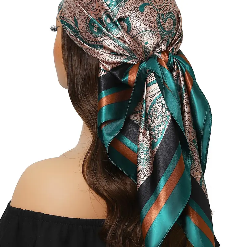 Women's Elegant Paisley Print Scarf, Casual Versatile Scarf for Daily Wear, Fashion Accessories for Women & Girls, Fashion Hair Scarves, Scarf Wrap, Shawl