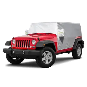 Exterior Dustproof Waterproof Sun UV Protection Full Car Cover For Jeep Wrangler JK JL