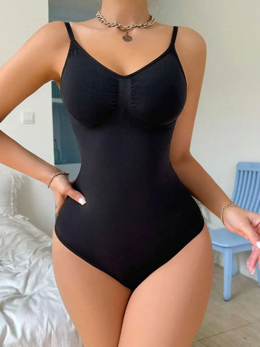 Tummy Control Tank Bodysuit – Thong Shapewear With Snatched Waist