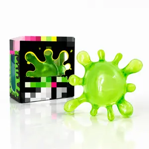 Stretchy Virus Shaped Squishy Toy - Reusable Sticky Wall Ball for Kids & Adults Anxiety Relief