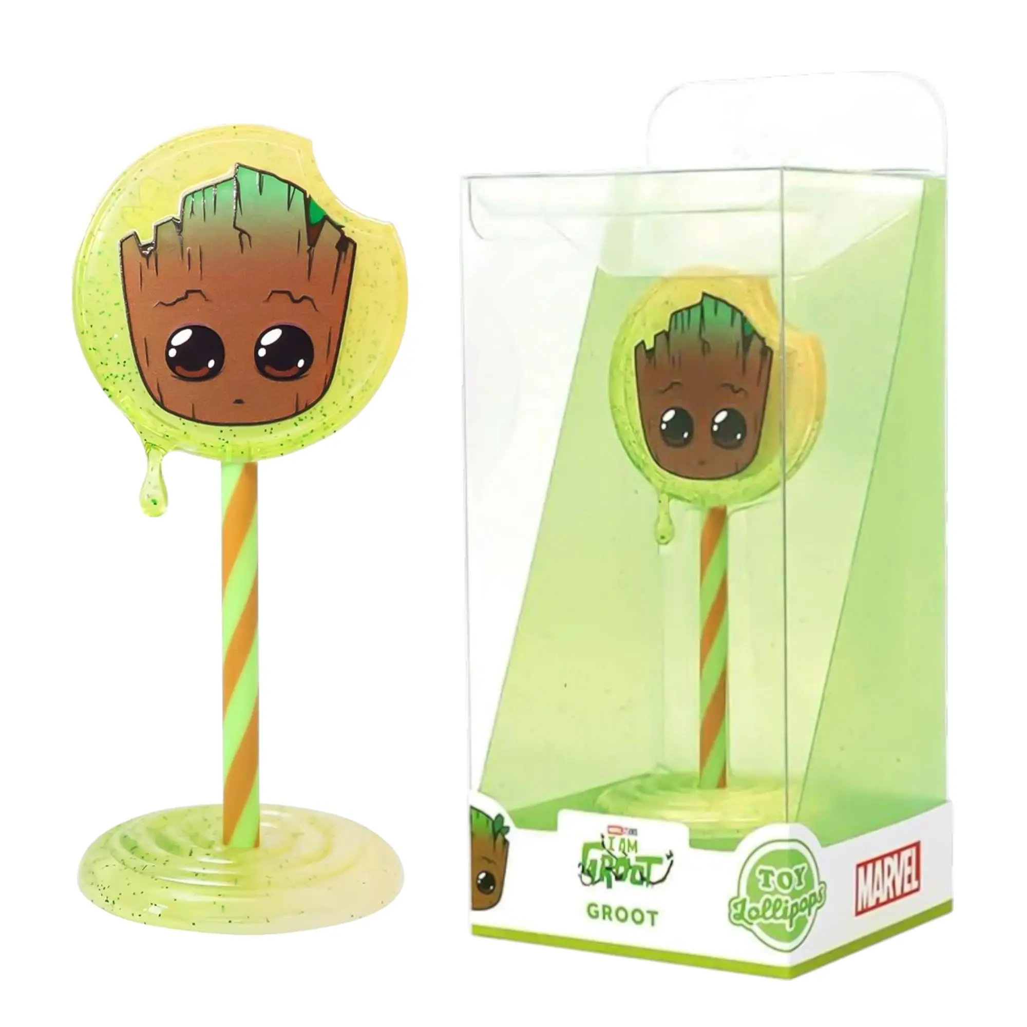 Marvel Groot 5-Inch Collectible Hot Toy, Colorful Dripping Lollipop-Style Marvel Toy Lollipop, Hot Toys