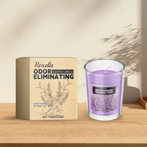 Lavender Scented Candle — Long-Lasting Fragrance, Gentle Ingredients, Subtle Room Aroma, Comforting Purifying Effect, Romantic Atmosphere Handmade Apothecary