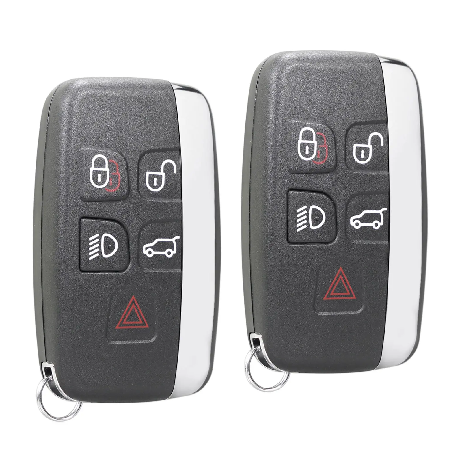 Automotive 2-Pack 5-Button Remote Key Fob Shell Case Replacement for 2011-2018 Land Rover Range Rover Evoque Sport, Car Key Covers, Car Accessories Auto Parts