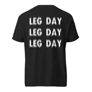 Leg Day Blurry Vision Pump Cover Gym T-Shirt, Untly Sexy Men's & Women's Tee Cotton