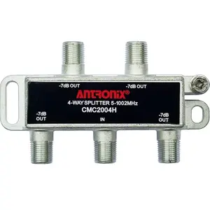 Antronix CMC2004H 4-Way- (3) Pack - Horizontal Splitter (4) 7db Coaxial Ports 5-1002 MHz