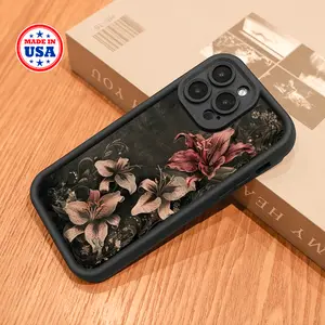 Lily,sleek iphone case, luxury phone case, creative design phone case, phone 14, phone 16 pro case