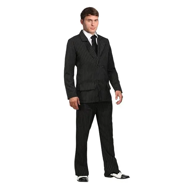 Deluxe Pin Stripe Gangster Suit Costume