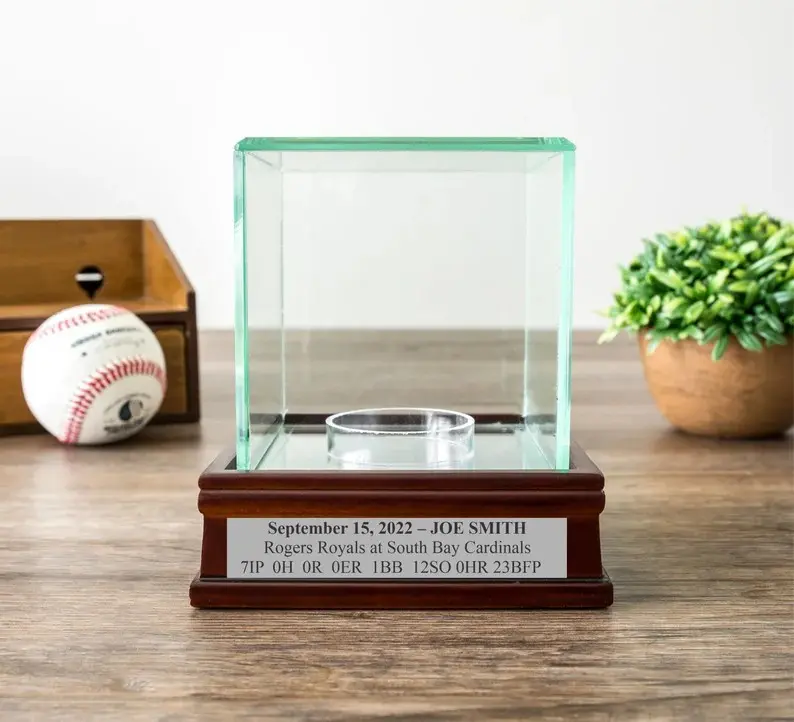 Personalized Baseball Display Case