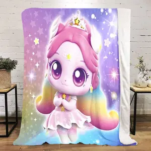 Teenieping Elf 01 patterned printed blanket, a blanket for the living room, bedroom and office during lunch break, a portable blanket suitable for all four seasons, a holiday gift for family and