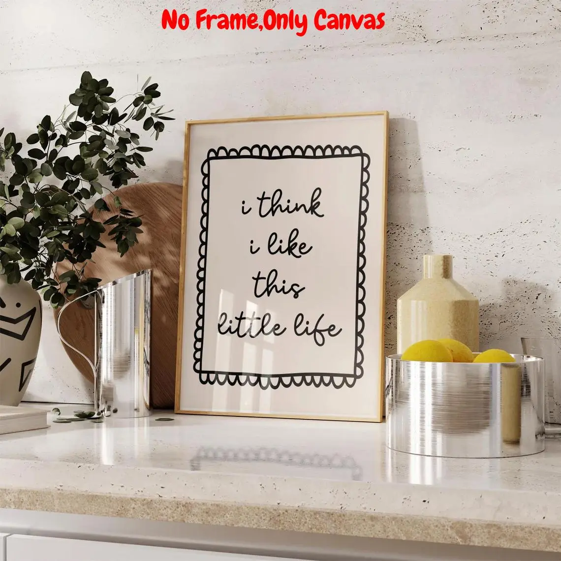 1pc, Wall arts, Modern Posters, Quote prints, Little living print, uplifting quotes, motivational posters, home decor, Art Work For Wall Decor, slow living, nostalgic art print, living room decor, housewarming gift, Unframed Art Print