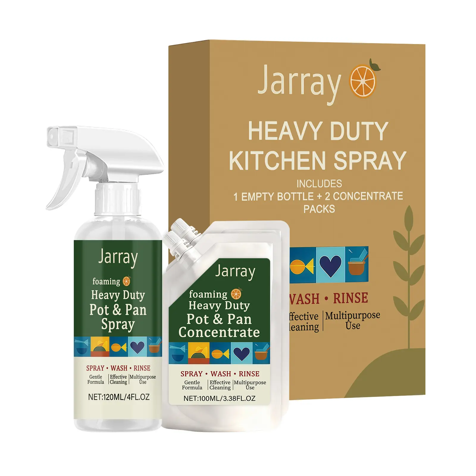 Stainless Steel Spray Bottle Kitchen Cleaning Set - No-Scratch Kitchen Grease Cleaner, All-Purpose Multi-Surface Stain Remover, Maintains Freshness for Indoor Household Use, All-Purpose Cleaner