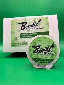 Bendix Coffee Roasters Coffee Pods Single Serve Eco Friendly Hand Packed USA Made Can Use With Kcup Machines