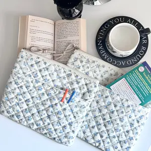 Floral Enchantment Book Sleeve Set - Zippered, Durable Covers: Includes 1 Large & 1 Small