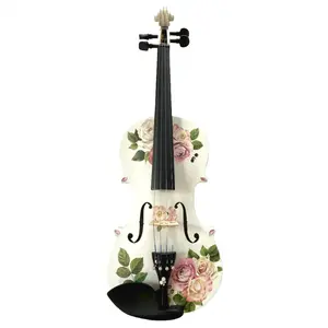 Rozanna's Rose Delight Violin Outfit | Pearl Fine Tuners & Carbon Fiber Bow