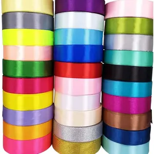 Swiilpo Craft Solid Satin Ribbon Ribbons Assorted 40 Yards Craft Bow Party Decoration Packing Ribbons (Mix, 1"(25mm)),By Traiisutor
