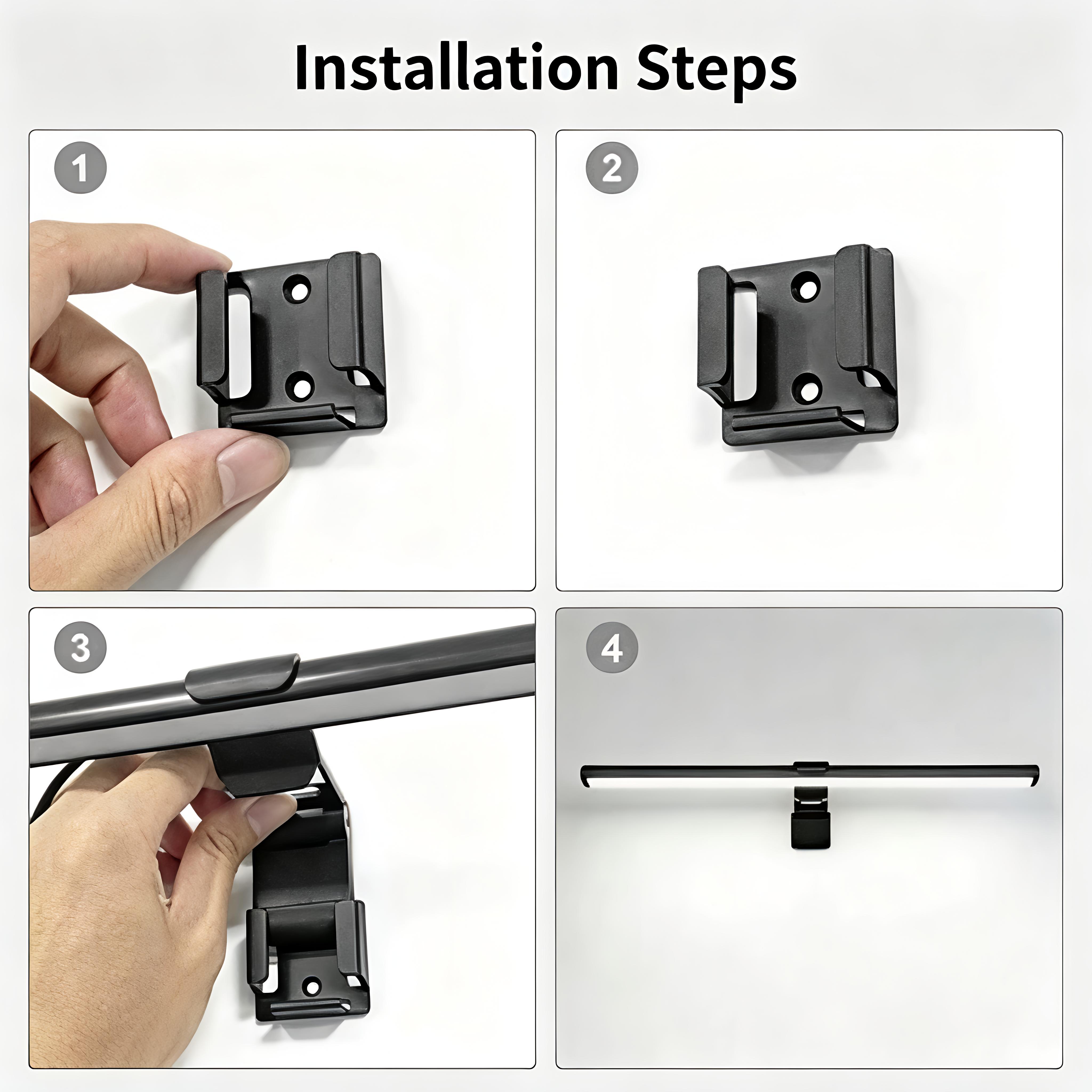 Wall mounted wardrobe light, mirror light, 30cm/40cm LED dimming light strip, CCT 2700K-6500K, Ra>95 high color rendering index, touch control, USB power supply, suitable for wardrobes, desks, walls, and in front of mirrors
