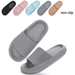 Slippers for Women and Men Quick Drying, Unisex Family Cloud Slippers Summer Non-Slip EVA Open Toe Soft Sandals for Shower Spa Pool Beach Indoor Outdoor, Women's Alll-reason Shoes