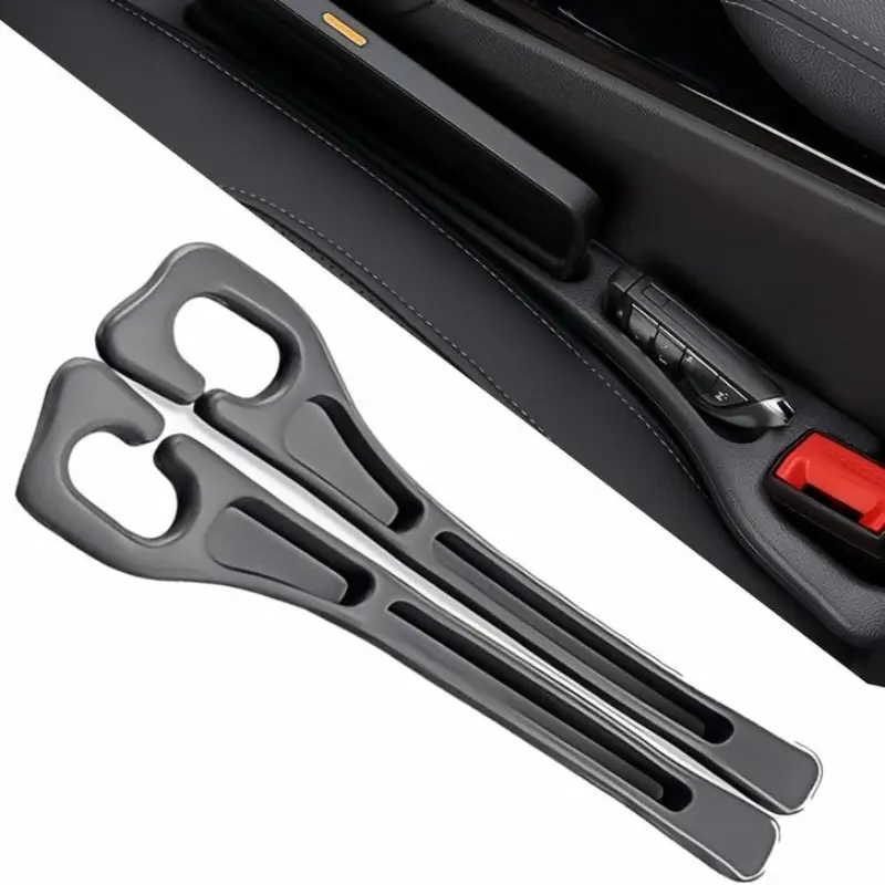 Universal Car Seat Gap Filler Strips, Anti-Leak Side Seam Cushions, Storage Organizer Interior Accessories, Auto Interior Organizers, Car Backseat Organizer, Car Organization Supplies, Set of 2 Pieces