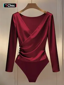 Women's Casual V-Neck Sleeveless Jumpsuit, Elegant Knit Fabric, Slim Fit, All Seasons Wear, Versatile Layering Option