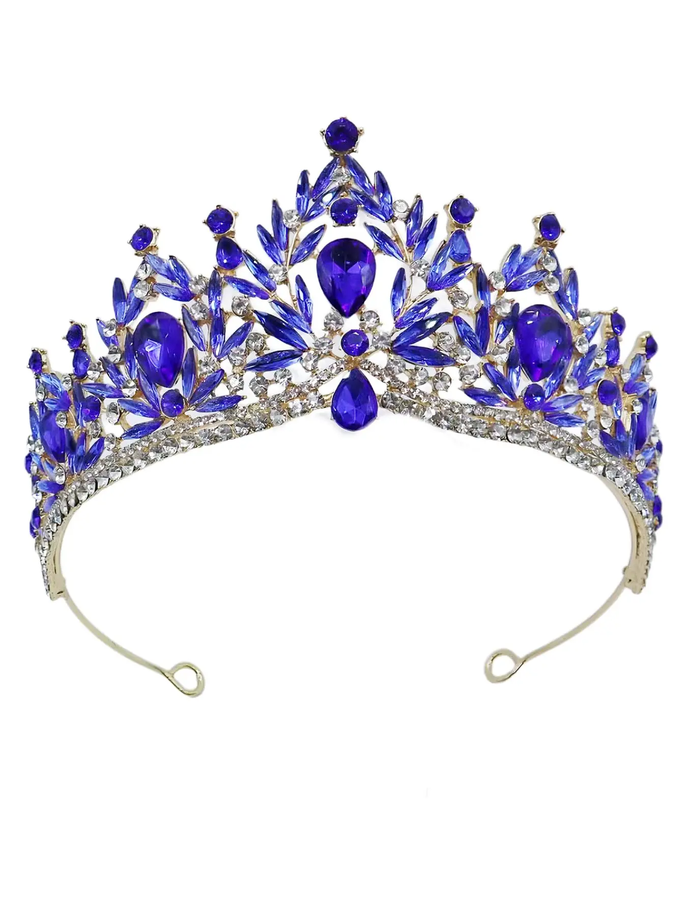 European and American crystal bridal crown cross-border hot selling baroque Elegant Crown Design Hair Crowns Bridal Headpiece crown tiara rhinestone crown bridal wedding accessories
