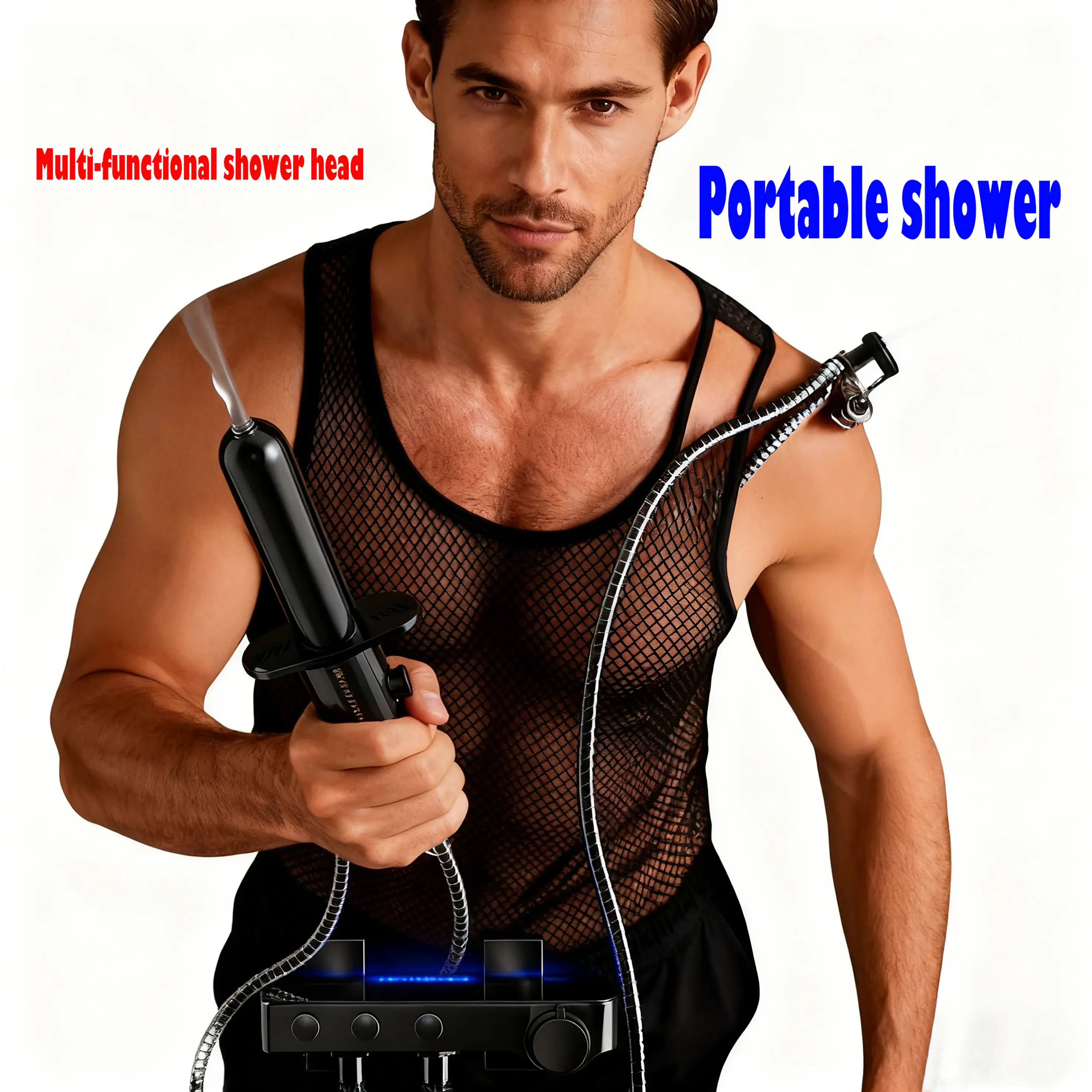 Bathroom Showerhead - Gentle Cleaning Rinsing Shower Fixture, Personal Care Toiletries, Hygienic Bathroom Experience Versatile Addition to Home Improvement Accessories