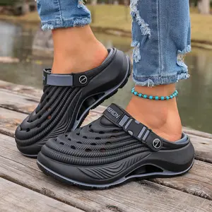 Summer women’s clogs—outdoor thick-soled, non-slip, odor-resistant, durable, quick-drying, soft beach sandals material lightweight and breathable women's thick-soled open-toe sandals, suitable for daily wear