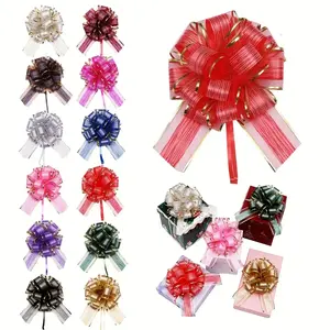 20pcs Assorted Colorful Gift Bows, 3D Floral Design, 7" Large Chiffon Ribbons, Soft Ribbon Wrap, Perfect for Christmas, Valentine's Day, Birthdays & More!