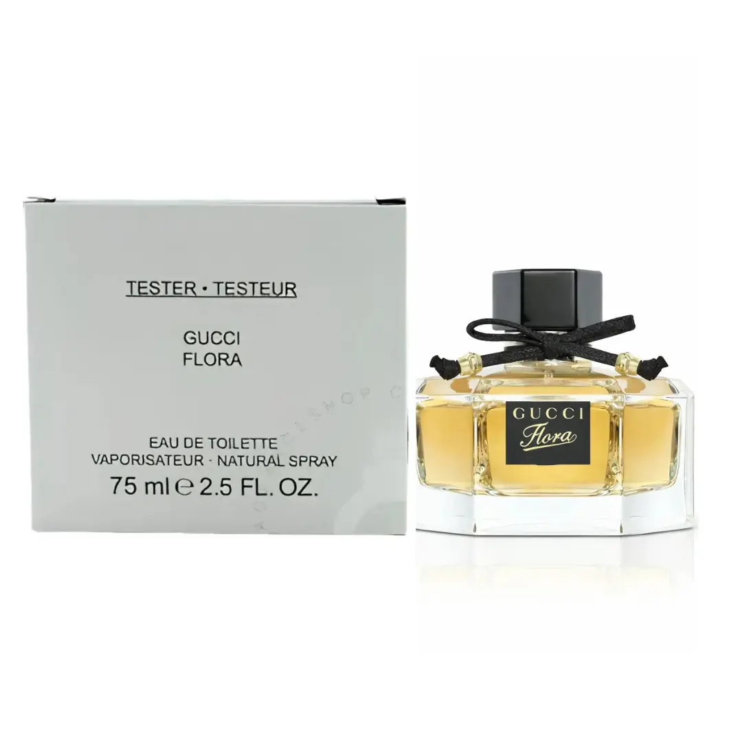Gucci Flora Eau de Toilette 2.5 oz for Women Tester | Floral Perfume with Citrus, Peony, Rose & Sandalwood | Designer Fragrance, Adults, Box
