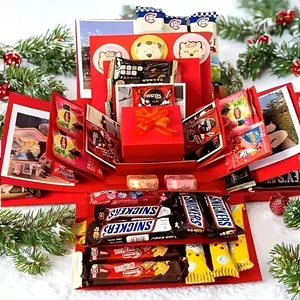 Birthday Gift Box Surprise Explosion Candy Wedding Birthday Gift Box, Perfect Packaging for Halloween Christmas Gifts, Snack Boxes, Snack Gift Set